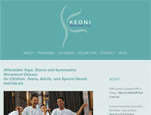 Tablet Screenshot of keonimovementarts.org